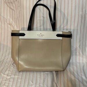 Kate Spade Cream and Black Tote